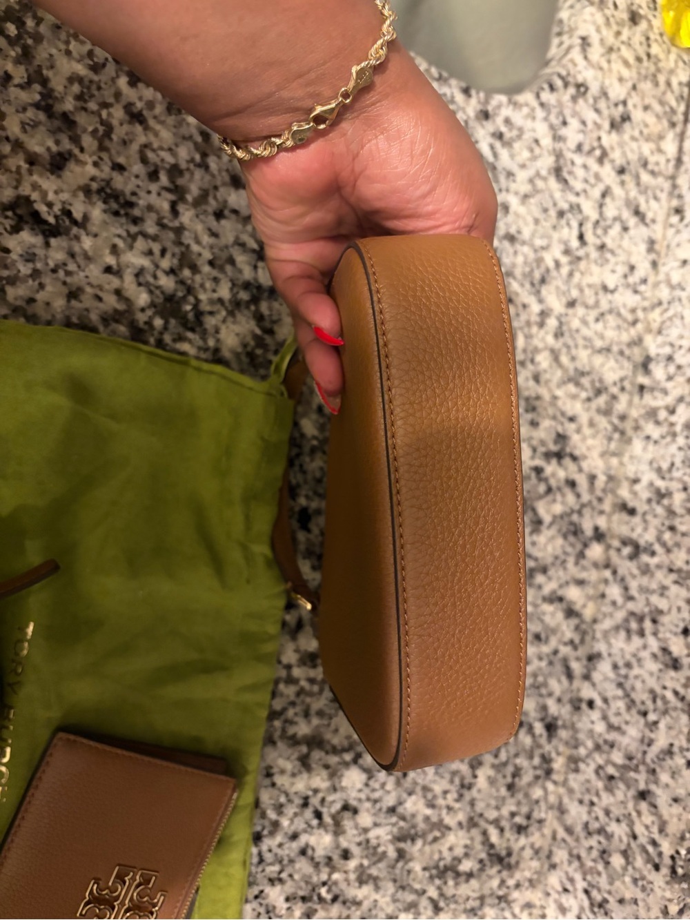 Tory Burch Tan/Brown Leather Crossbody with Card Case - Picture 5 of 13